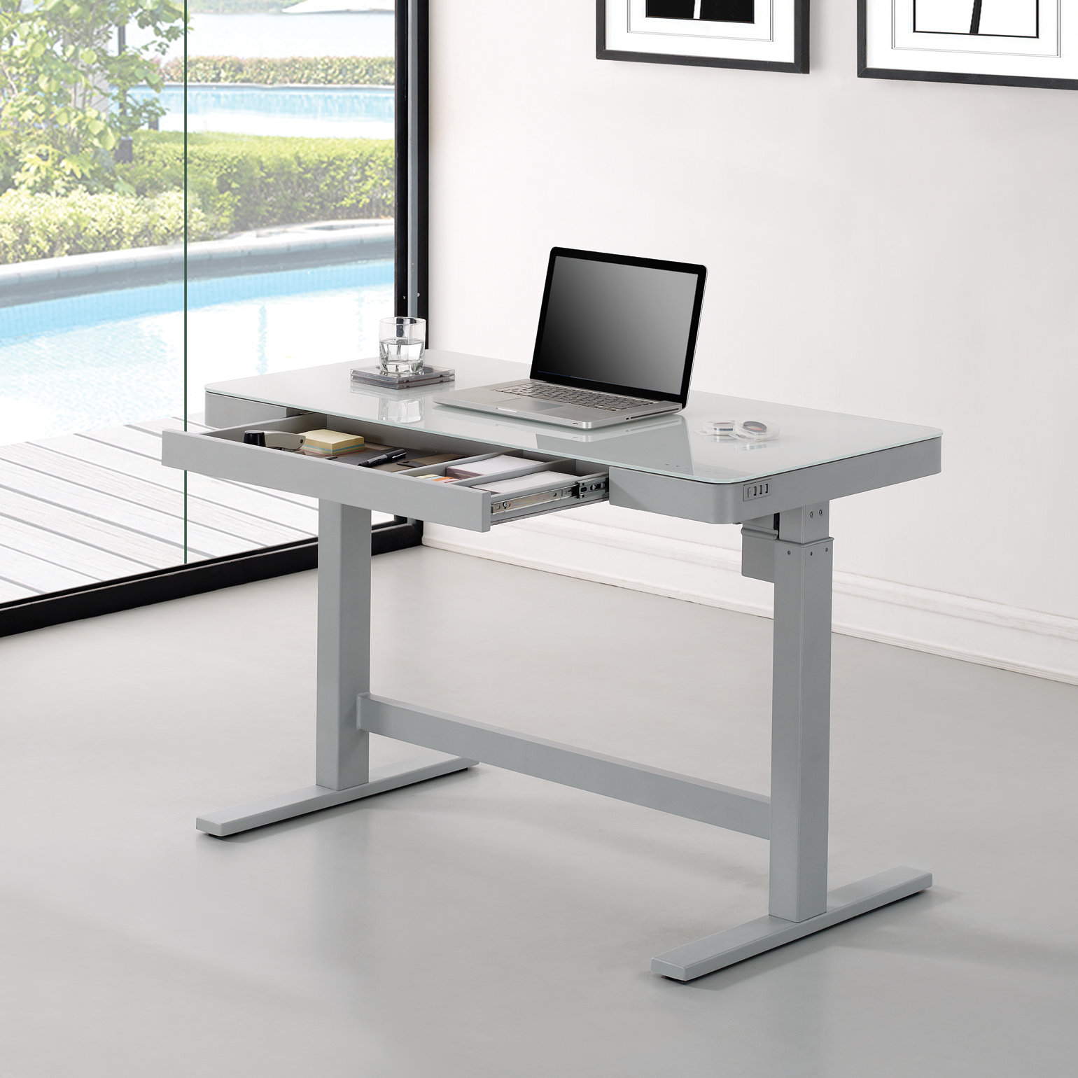 Wildon Home ® Adjustable Standing Desk & Reviews Wayfair